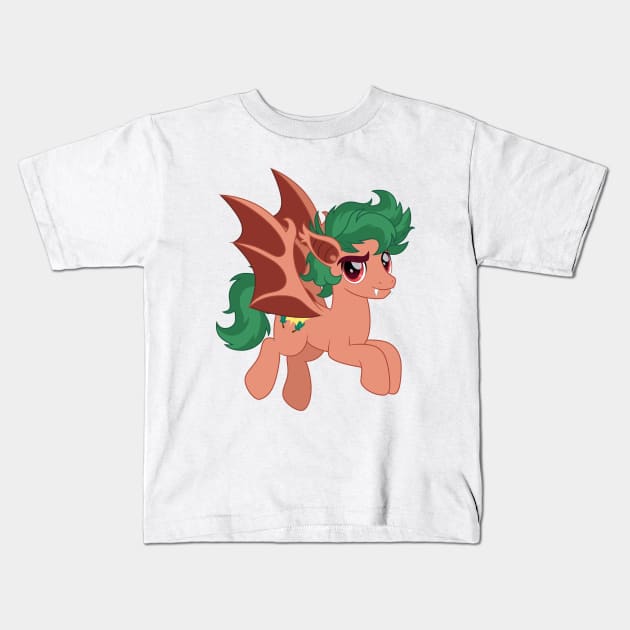 Timber Spruce bat pony Kids T-Shirt by CloudyGlow